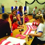 Making a Cat In The Hat hat with the Swanville High School Honor Society