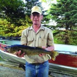 Bob Asmus of Grey Eagle caught this 26.5 inch Walleye on Sunday. It weighed close to 7 pounds. Photo by Lori Young.