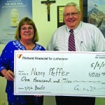 Nancy Pfeffer Donation from Thrivent Financial for Lutherans