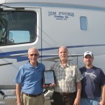 Pictured are from left Duane Nawrocki, Jim Fuchs and Jamie Fuchs.